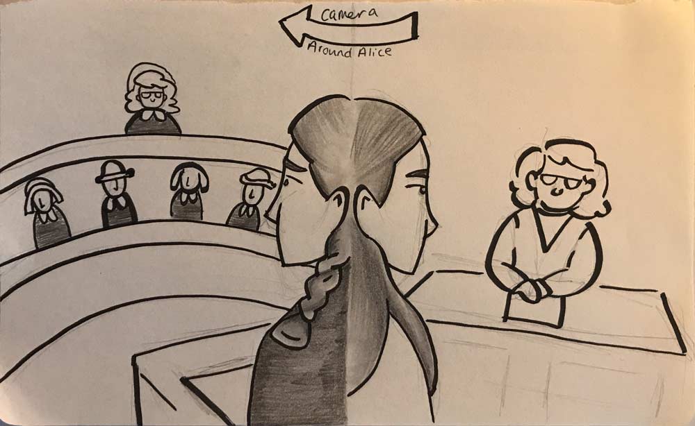 Concept Art, courthouse (deleted) scene